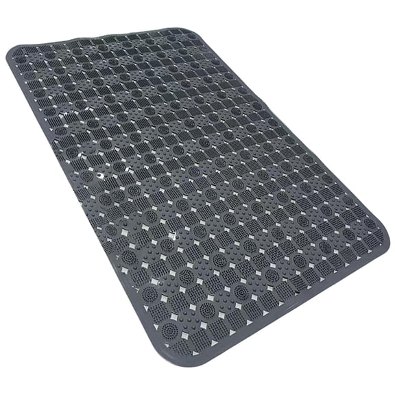 Dpityserensio Non Slip Bath Mat Shower Floor Pad with Massage Dots Waterproof Fast Dry Plastic Bathroom Rug for Tub Security Opposition Fatigue