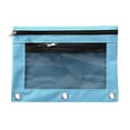 thumbnail image 1 of Dpityserensio Pencil Pouch for 3 Ring Binder Two Zippers Transparent PVC Document Storage Bag Detachable Folder Sthdents Large Capacity Pencil Case, 1 of 4