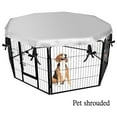thumbnail image 1 of Dpityserensio Pet Playpen Cover Fits 24In Dog Playpen Kennel with 8 Panels Sun/Rain Proof Kennel Cover Outdoor Indoor(Without Playpen), 1 of 9