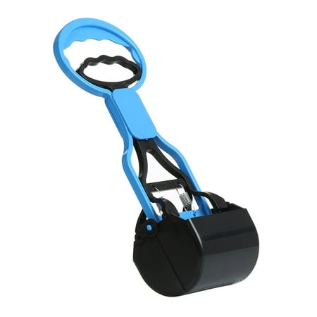 Dpityserensio Pet Pooper Scooper Jaw Poop Scoop Clean Pick Up Waste Long Handle Blue On Clearance Blue One Size