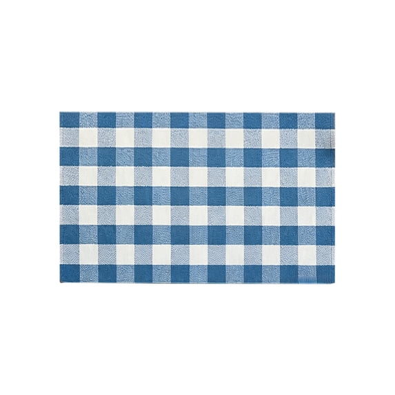 Dpityserensio Plaid Fall Doormat,Non-Slip Washable Entry Rug for Front Door, Buffalo Check Welcome Mat for Halloween Thanksgiving