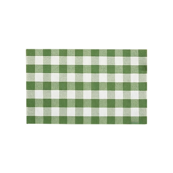 Dpityserensio Plaid Fall Doormat,Non-Slip Washable Entry Rug for Front Door, Buffalo Check Welcome Mat for Halloween Thanksgiving