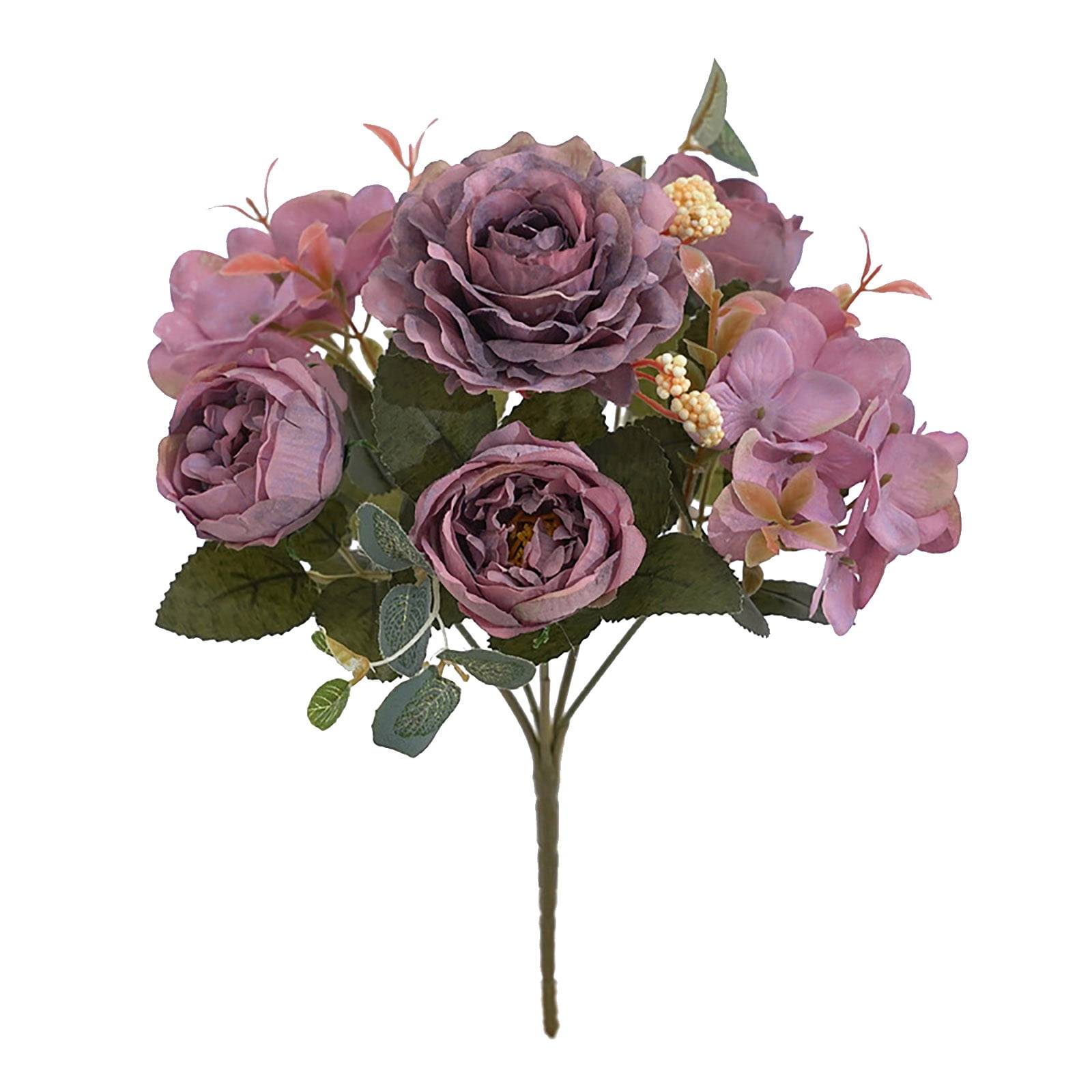 Dpityserensio Simulation Rose Flower Handle Bouquet Art Home Decoration ...