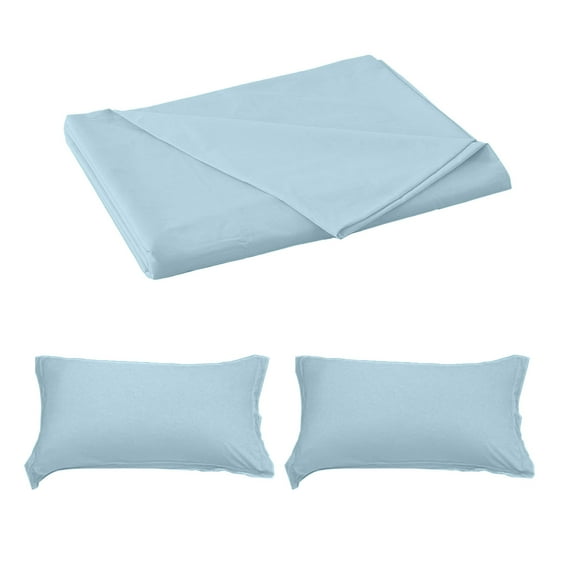 Dpityserensio Solid Bed Sheet 59*90In with 2PC Pillowcase 29x18.9in Bedding Set Xmas