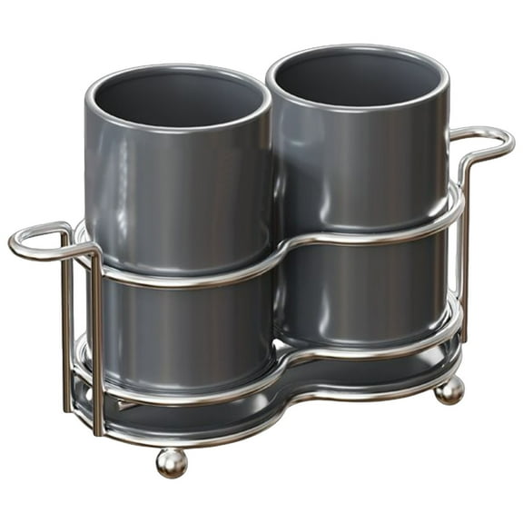 Dpityserensio Storage Organizer Kitchen Countertop Tool Stand Knife And Spoon Drying Rack Hygienic Kitchen Tool Caddy Stainless Steel Cutlery Organizer Christmas