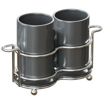 Dpityserensio Storage Organizer Kitchen Countertop Tool Stand Knife And Spoon Drying Rack Hygienic Kitchen Tool Caddy Stainless Steel Cutlery Organizer Christmas