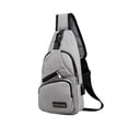 thumbnail image 1 of Dpityserensio Strap Bag Crossbody Backpack with USB Hole with Headphone Hole Strap Backpack Hiking Backpack Multipurpose Crossbody Chest Bag, 1 of 6