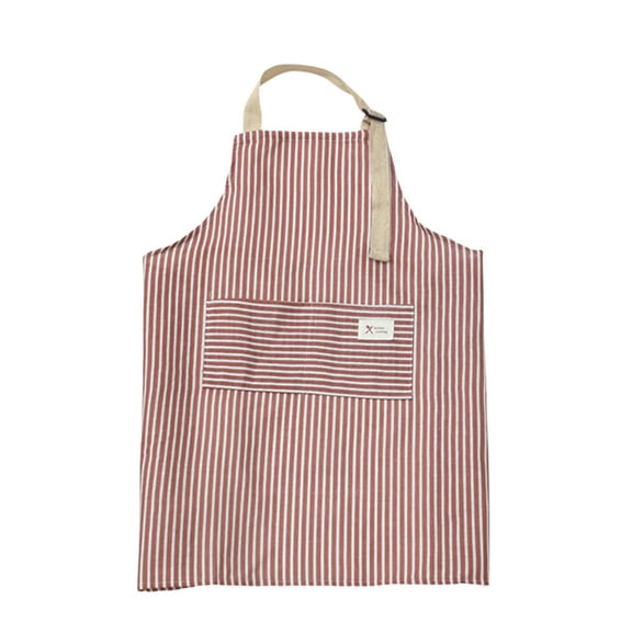 Dpityserensio Stripe Aprons Adjust Bib Aprons with Pockets Linen Cooking Kitchen Chef Apron for Women And Men Xmas