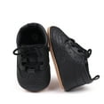 thumbnail image 1 of Dpityserensio Toddler Baby Walking Shoes Princess Shoes Soft Sole First Walk Spring Summer Infant Baby Walking Shoes for 3-9 Months Black 3-5Months Insole:4.13", 1 of 6