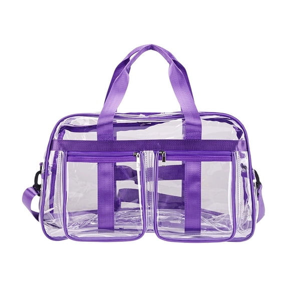 Dpityserensio Transparent PVC Travel Bag Large Capacity Travel Bag Fitness Storage Transparent Bag Waterproof
