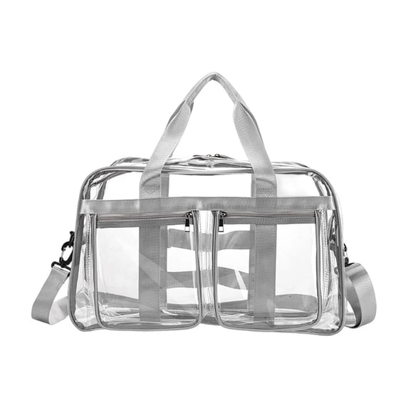 Dpityserensio Transparent PVC Travel Bag Large Capacity Travel Bag Fitness Storage Transparent Bag Waterproof