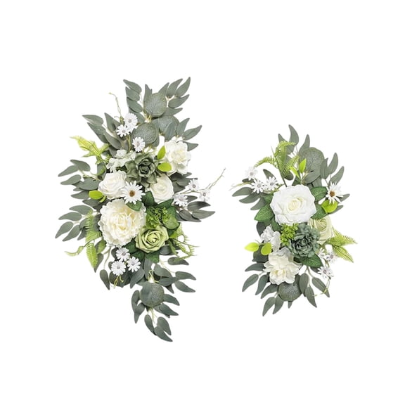 Dpityserensio Wedding Simulation Flower Welcome Flower Arched Flower Signboard Flower Table Photography Decoration Wedding Supplies Two Piece Set Fall Decor Xmas Gifts