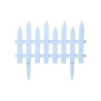 Dpityserensio White Plastic Garden Fence Picket Fence Edgings for Lawns Flowerbeds Plant Borders Decorative Yard Fall Decor Christmas