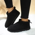 thumbnail image 1 of Dpityserensio Winter Snow Boots for Women Velvet Warm Short Snow Boots Solid Color Round Toe Thick Bottom Flat Ankle Boots, 1 of 9