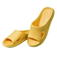 thumbnail image 1 of Dpityserensio Women Men Slide Sandals Home Couple Shoes Indoor Outside Soft Soled Slippers Yellow 8.5(40-41), 1 of 6