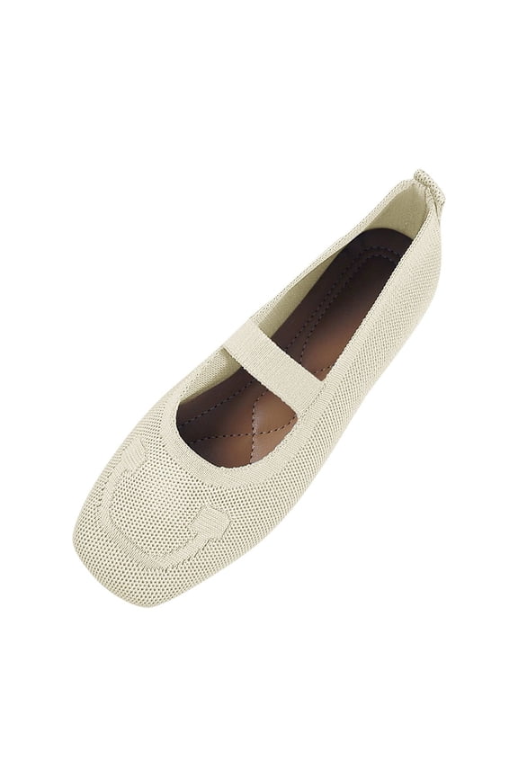 Women's Fashion Casual Spring And Summer Beach Versatile Round Head Hollow Flying Woven Breathable Flat Shoes