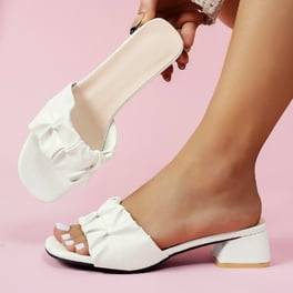 Cape Robbin Juju Women's Sandals Slides - Slip-On Mules With Bow, Open Toe