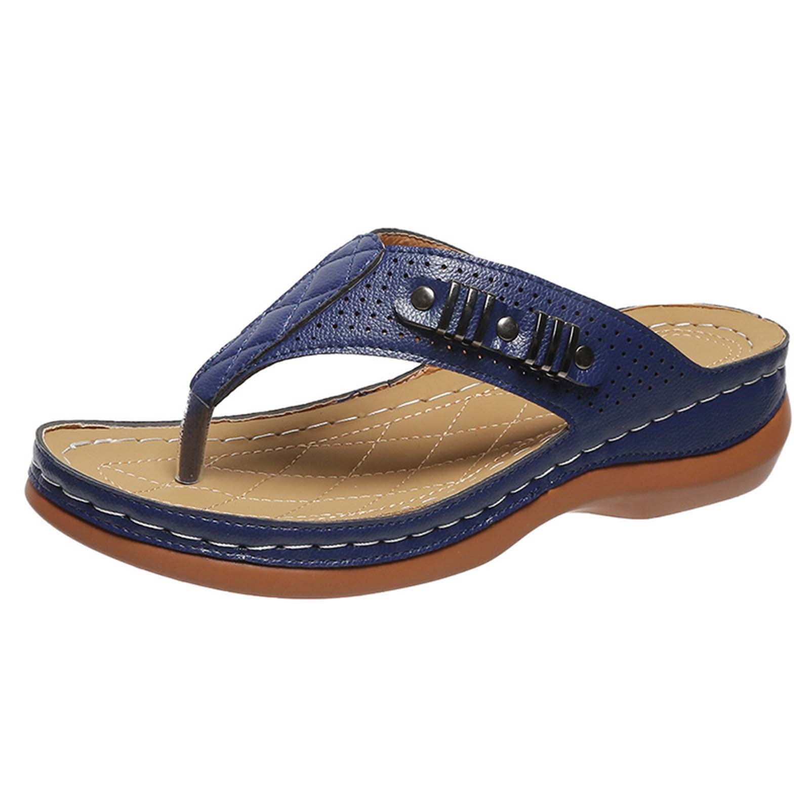 CMF Orthopedic Women Sandals Floral Breathable Thong-shaped Summer Beach Flip-flops
