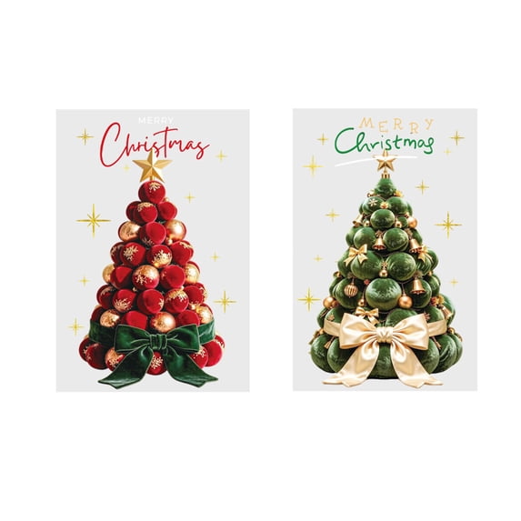 Dpityserensio Xmas Decor 19.7 Inch Christmas Themed Electrostatic ...
