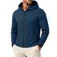 thumbnail image 1 of Dpjklzsn Men's Hooded Windbreaker Jacket, Lightweight Zip Front Outdoor Coat for Hiking and Travel, 1 of 8