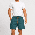 thumbnail image 1 of Dpjklzsn Men's Quick Dry Athletic Shorts with Built-In Liner, Zipper Side Pockets, Drawstring Waist Running Gym Beach Shorts, 1 of 3