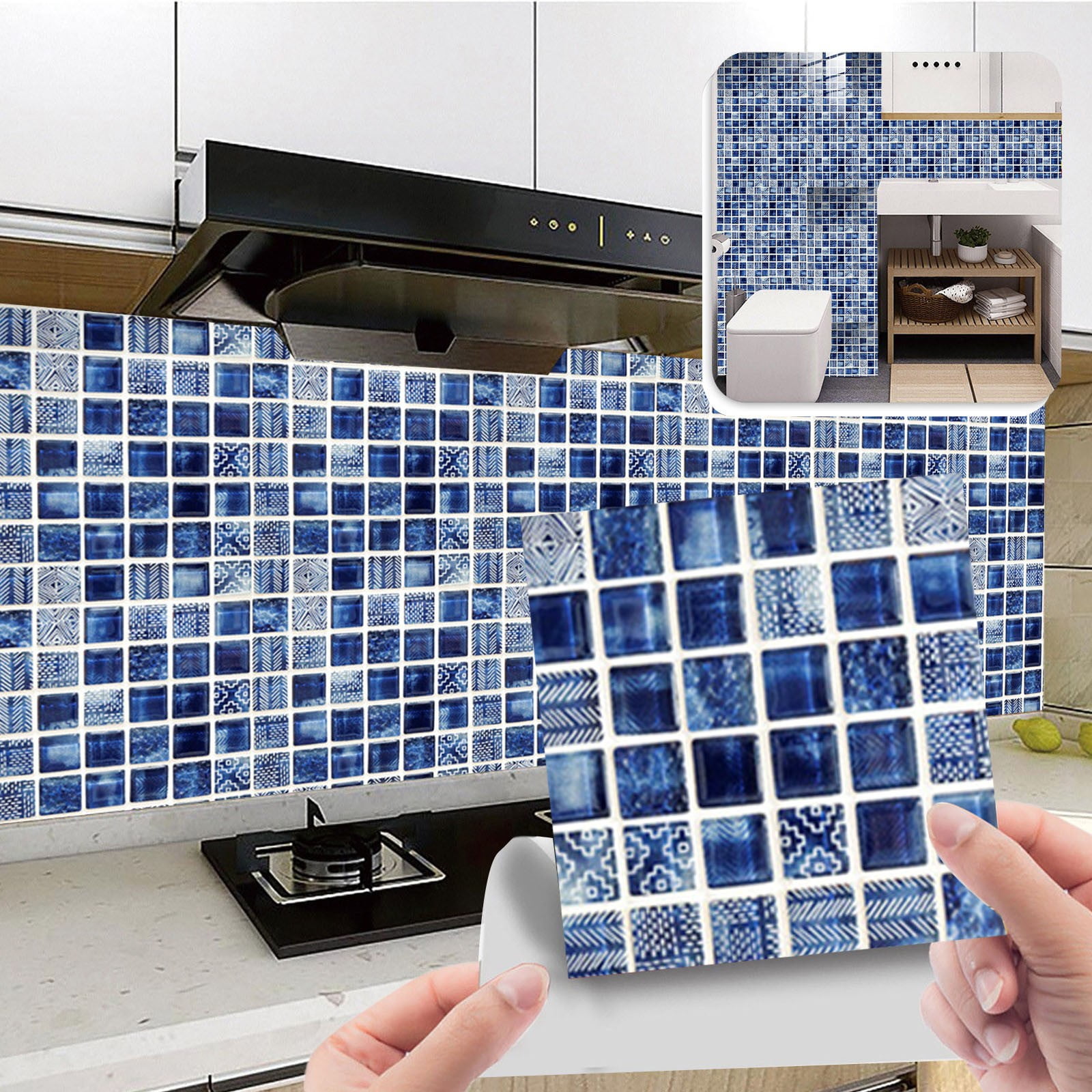 Dpkshia Tile Stickers Wall Stickers 10pc Peel And Stick Ceramic Tile