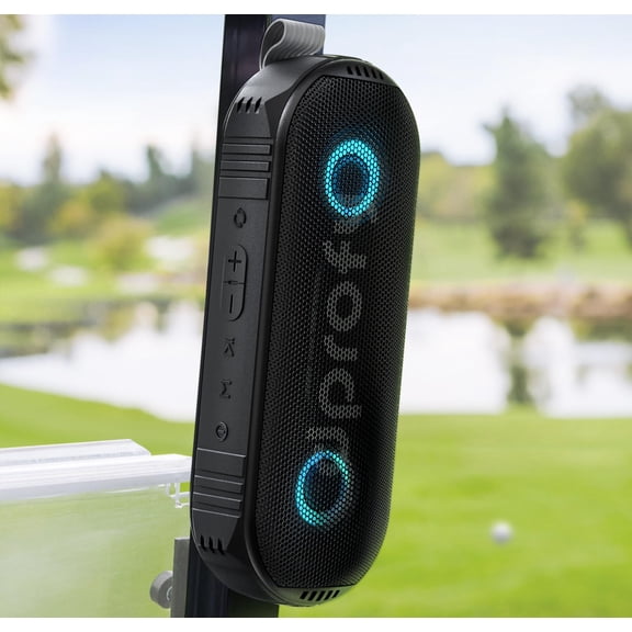 Dprofy V7M Play 2 Rounds, Magnetic Bluetooth Golf Speaker, Stereo Sound Portable Pro Wireless Waterproof Speaker with Rich Bass, Golf Accessories Golf Gifts (with Light)
