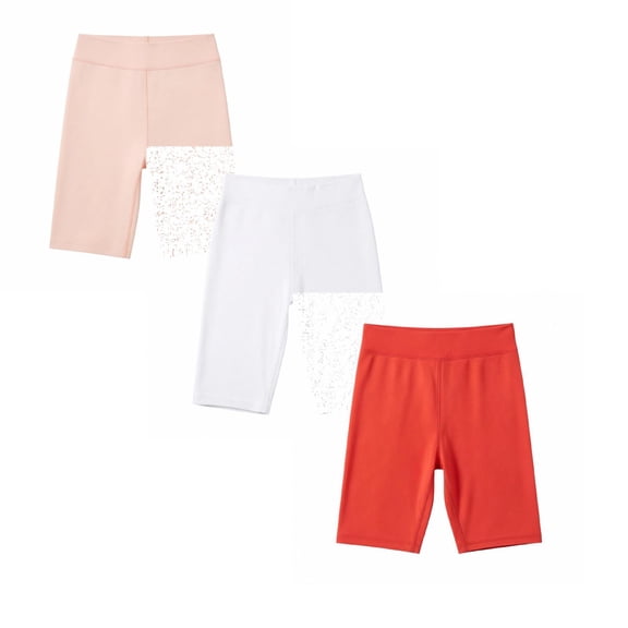 Dpytoraw 3/4 Pack Girls Bike Shorts Under Dress Long Biker Girls Shorts for Kids Toddler Teen Summer Clothes,Sizes 5-12Y