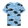 Dpytoraw Baby Boy Outfits Cartoon Print Tops Cotton Dinosaur Printed