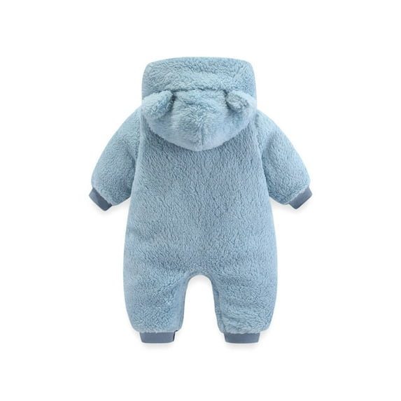 Dpytoraw Baby Boys Girls Cartoon Bear Hooded Romper Jumpsuit Coat Winter Coat Toddler With Pocket Size 3-6 Months