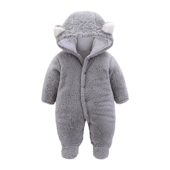Dpytoraw Baby Boys Girls Winter Cute Warm Jumpsuit Romper Outwear Coat Size 0-3 Months