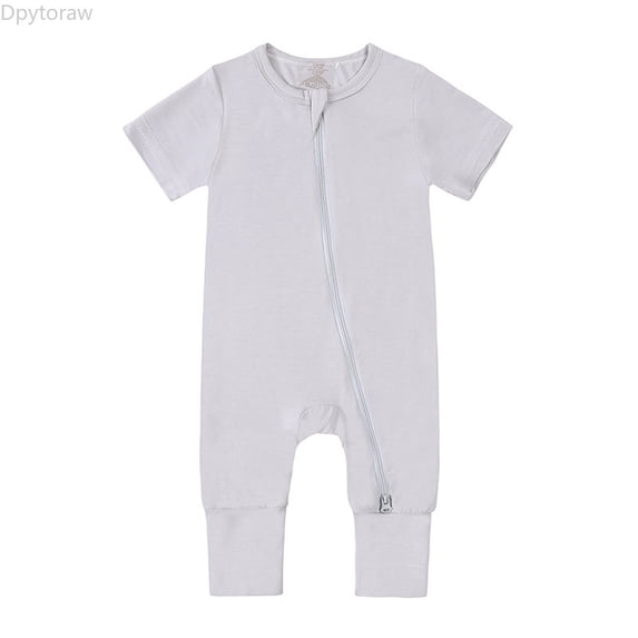 Dpytoraw Baby Rompers Footless Pajamas Zipper Short Sleeve Sleeper Jumpsuit Boys Jumpsuit Long Pants Size 18-24 Months