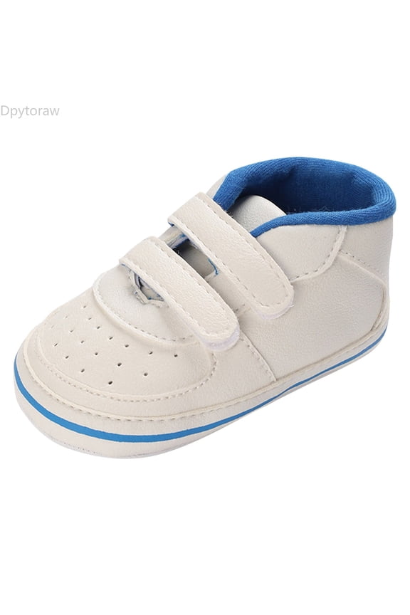 Baby Sneakers First Walking Shoes For Infants And Toddlers Soft Sole Casual Sport Footwear For Boys And Girls Lightweight Design For Early Baby Athletic Shoes Size Blue 0-6 Months