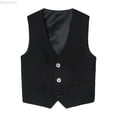 thumbnail image 1 of Dpytoraw Boy's Button Formal Suit Vest Teens Boy Dress School Clothes Size 4-5 Years, 1 of 5