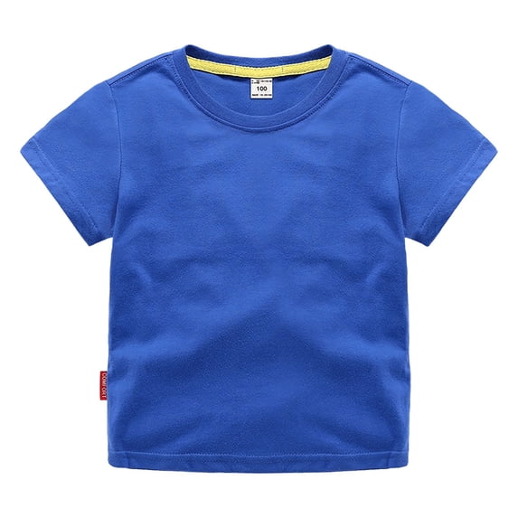 Dpytoraw Boys And Girls' Classic Fit Crewneck T Shirt | Organic Cotton Soft Multi Pack Short Sleeve Basic Toddlers And Kids Size 8-10 Years
