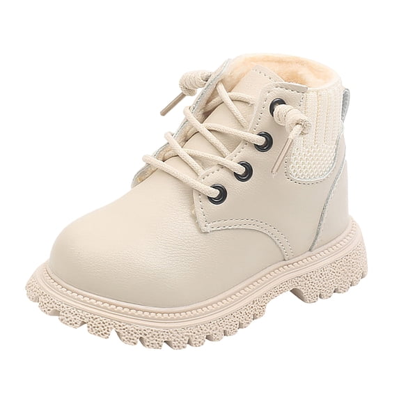 Dpytoraw Boys And Girls Mesh Lace Shoes Fashion Mesh Lace Boots Non Slip Breathable Boots Size 2-2.5 Years