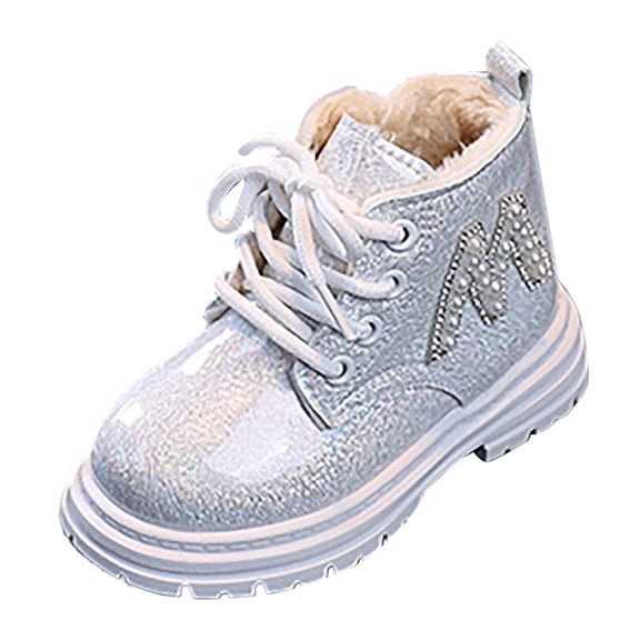 Dpytoraw Boys And Girls Mesh Lace Shoes Fashion Mesh Lace Boots Non Slip Breathable Boots Size 2.5-3 Years