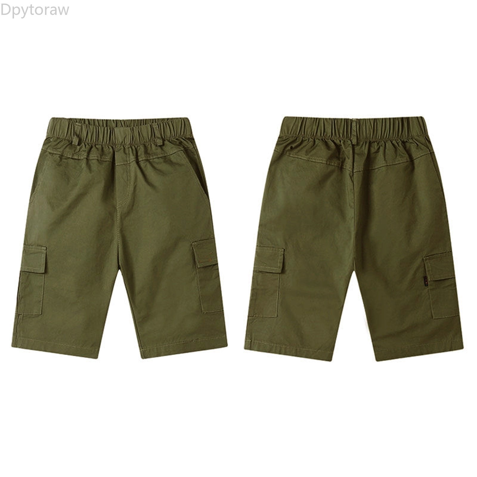 Dpytoraw Boys Cargo Shorts For Kids Comfortable Elastic Waist Casual ...
