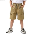thumbnail image 1 of Dpytoraw Boys Casual Shorts, Lightweight Woven Elastic Waist for Summer Yellow Size 3-4 Years, 1 of 6
