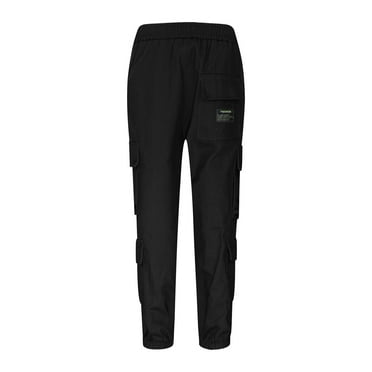 Dpytoraw Boys Kids Summer Casual Cargo Pants Solid Color Loose Sweatpants Trousers For Sports Activewear Size 8-9 Years