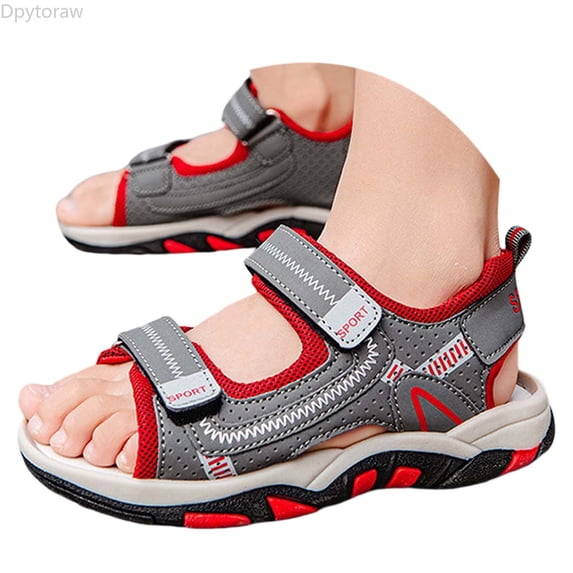 Dpytoraw Boys Sandals For Kids Comfortable Adjustable Hook And Loop Strap Casual Outdoor Summer Beach Shoes For Daily Wear Boys Summer Sandals Size 11