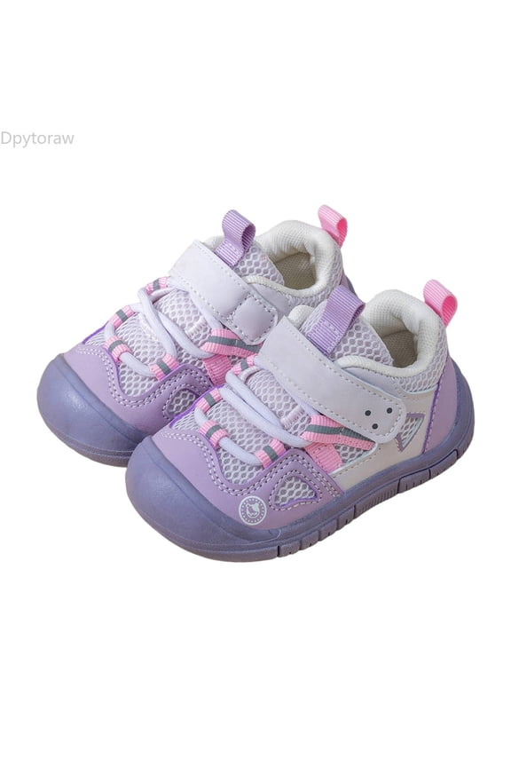 Breathable Mesh Infant Sneakers For Toddlers First Walking Steps Lightweight Flexible Sole Support Medium Width Boys Girls Play Infant Athletic Shoes Size 6