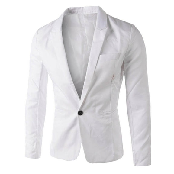 Dpytoraw Charm Men's Casual Slim Fit One Button Suit Coat Jacket Tops Men Fashion
