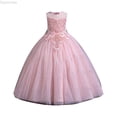 thumbnail image 1 of Dpytoraw Children Girls Wedding Bridesmaid Birthday Party Dress Skirt Girls Sleeveless Party Dresses,Red Size 5-6 Years, 1 of 5