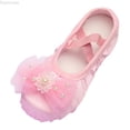 thumbnail image 1 of Dpytoraw Children Shoes Dance Shoes Ballet Performance Diamond Lace Bow Yoga Shoes Girls Athletic Shoes Size Pink 2-2.5 Years, 1 of 3
