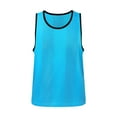 thumbnail image 1 of Dpytoraw Children Sleeveless Solid Vest Tops Casual Popularity Side Wide Fork Fitness Sports Garment Loose Vest Boys Breathable UV Protection Shirts Outdoor Size 3-9 Years, 1 of 4