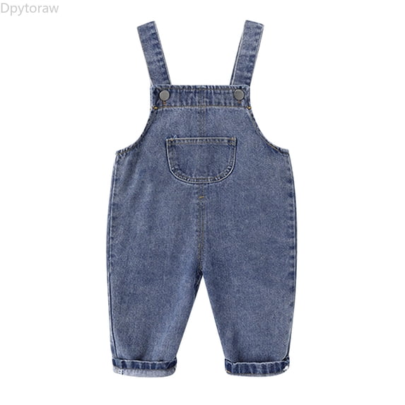 Dpytoraw Children Toddler Kids Infant Baby Boys Girls Cute Denim Overalls Suspender Pants Outfits Clothes Boys Jeans Size 12-18 Months
