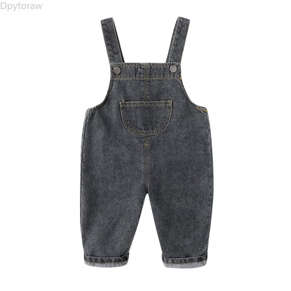 Dpytoraw Children Toddler Kids Infant Baby Boys Girls Cute Denim Overalls Suspender Pants Outfits Clothes Boys Jeans Size 3-4 Years
