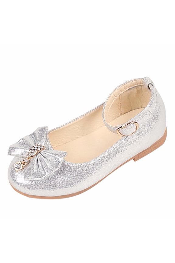 Children Infant Single Shallow Kids Baby Bowknot Shoes Girls Crystal Dance Baby Shoes Lightweight Infant Shoes Size 13C