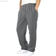 thumbnail image 1 of Dpytoraw Children's Loose Fitting Wide Leg Sweatpants With A Solid Color And A Tight Waistband And Drawstring Suitable For Casual Wear. Long Pants. Boys Pants Size 15-16 Years, 1 of 5
